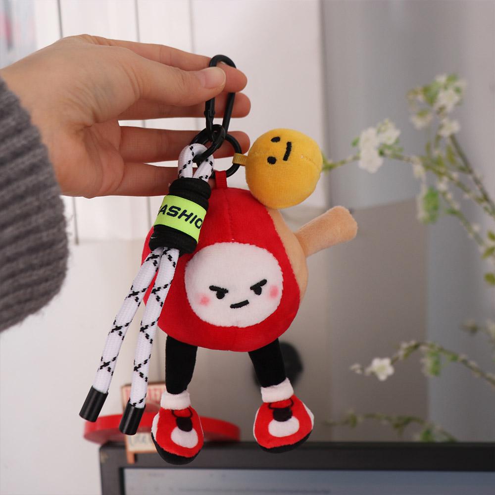 Collection Table Tennis Doll Pendant Fluffy Sports Plush Keychain  Birthday Xmas Gift