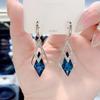 Fashion Geometric Bow Flower Pearl Earrings Women'S Premium Versatile Small Fragrant Wind Earrings