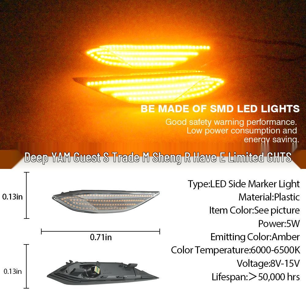 Porsche Cayenne 958 92A (2010-2014) Flowing Fender Turn Signal Light