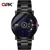 OPK Brand Steel Band Digital Display Men's Quartz Watch Literal