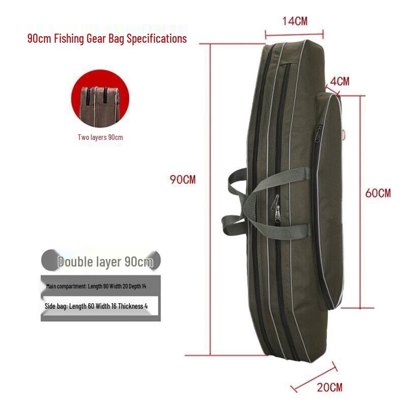 Двухслойная сумка для удочек и снастей Oeny