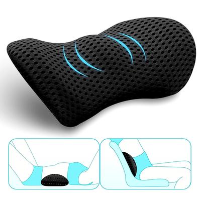 1Pcs Comfort Lumbar Support Pillow - Memory Foam Back Pillow - Back Pain Relief - Detachable & Washable - Ergonomic Lumbar