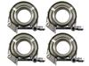 BRIGHTZ Stainless Steel Muffler Flange 39 43 Coupling V-Band 39 43 [MUF-JOI-012-4PC]