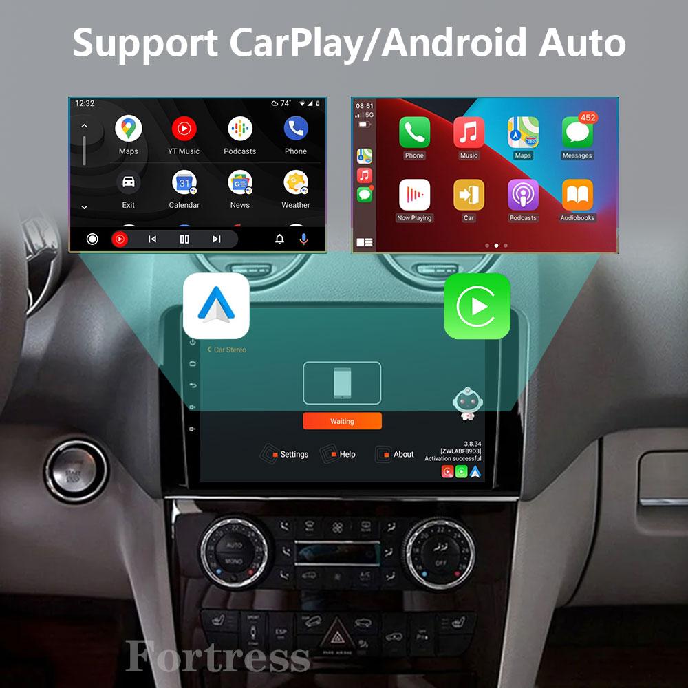 Android 14Car Radio Stereo Multimedia Player GPS For Mercedes Benz M-Class W164 GL-Class X164 ML GL RDS Carplay 2 Din Head Unit