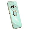 XINLI For Xiaomi Redmi A3 4G/Poco C61 4G Electroplating Case Ring Holder Kickstand Soft TPU Cover