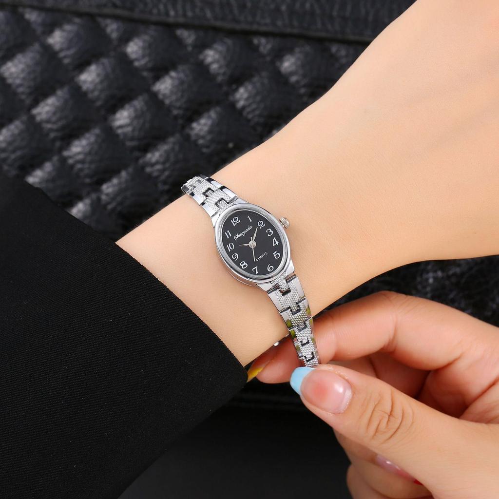 Oval Dial Women Quartz Watches Fashion Luxury Ladies Watch Stainless Steel Wristwatch Gift Dress Clock Reloj Mujer