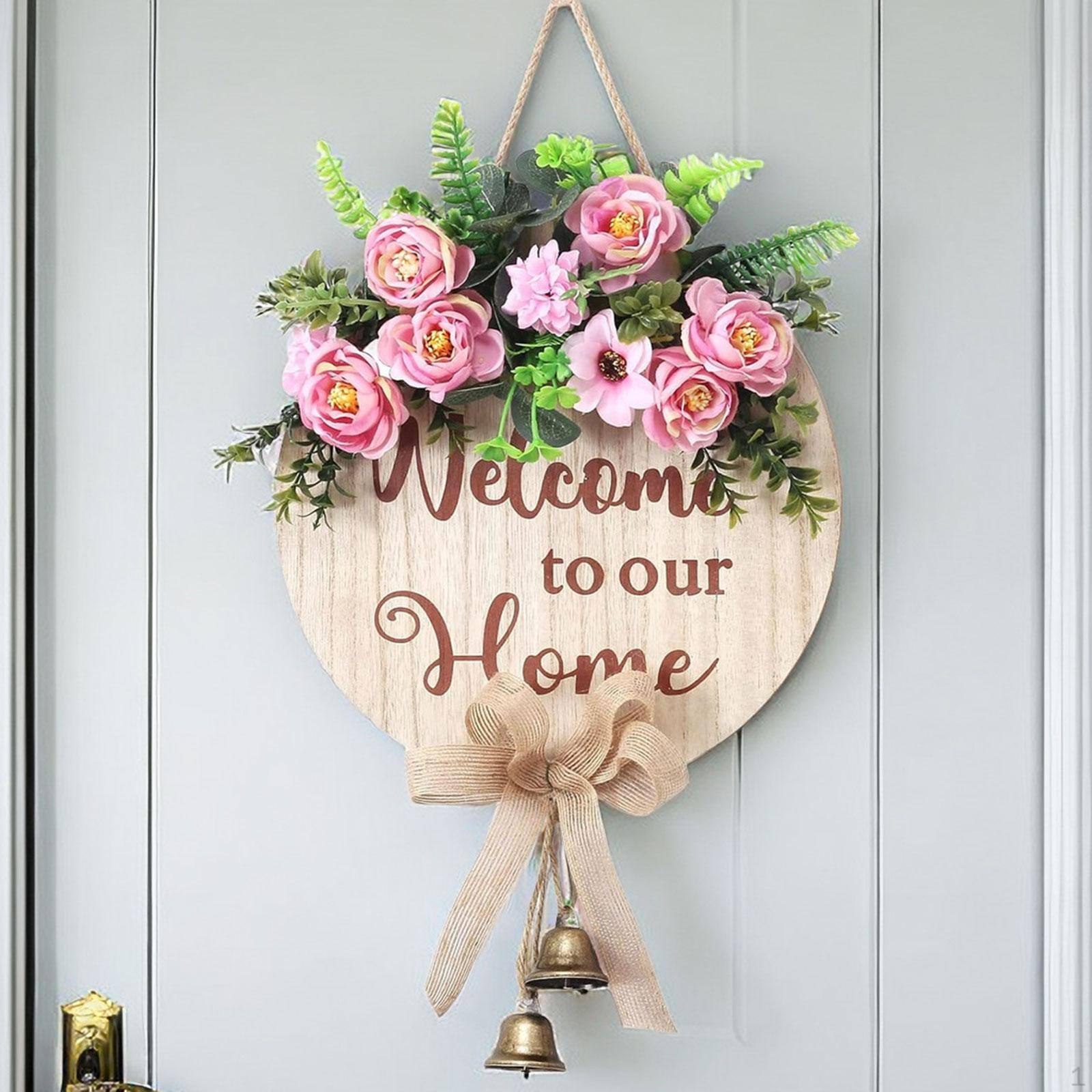 

Spring Farmhouse Welcome Sign, Front Door Ornament Handmade Decoration