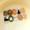 30Pcs Cute Cartoon Short Bean Shaped Press On Nails Autumn Winter Niche Design Fake Nails Gift For Girls And Friends
