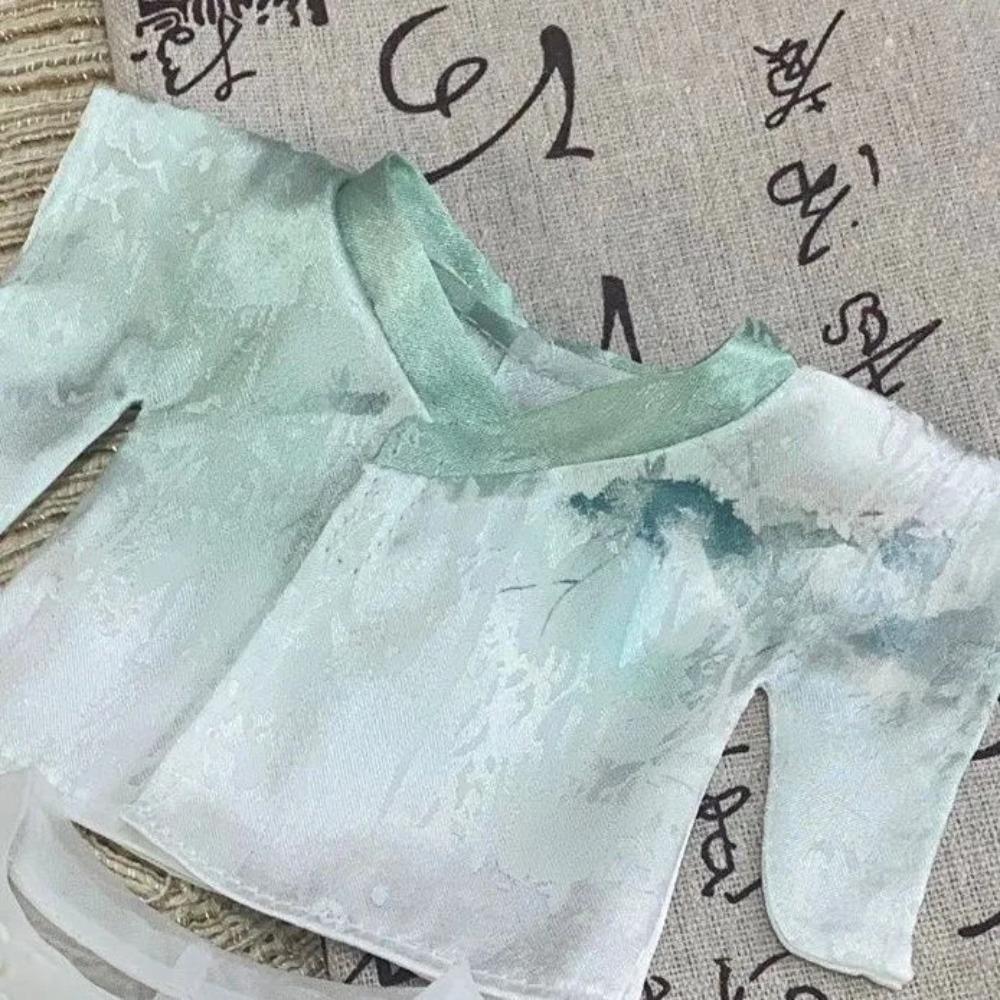 New 20cm Baby Dress Cosplay Ancient Style Round Neck Hanfu Set Doll Dress Change