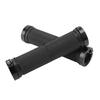 CANSUCC Mountain Bike Handle Bar Cover Aluminum Lock Loop Bicycle Rubber Handle Bar GripsBlack