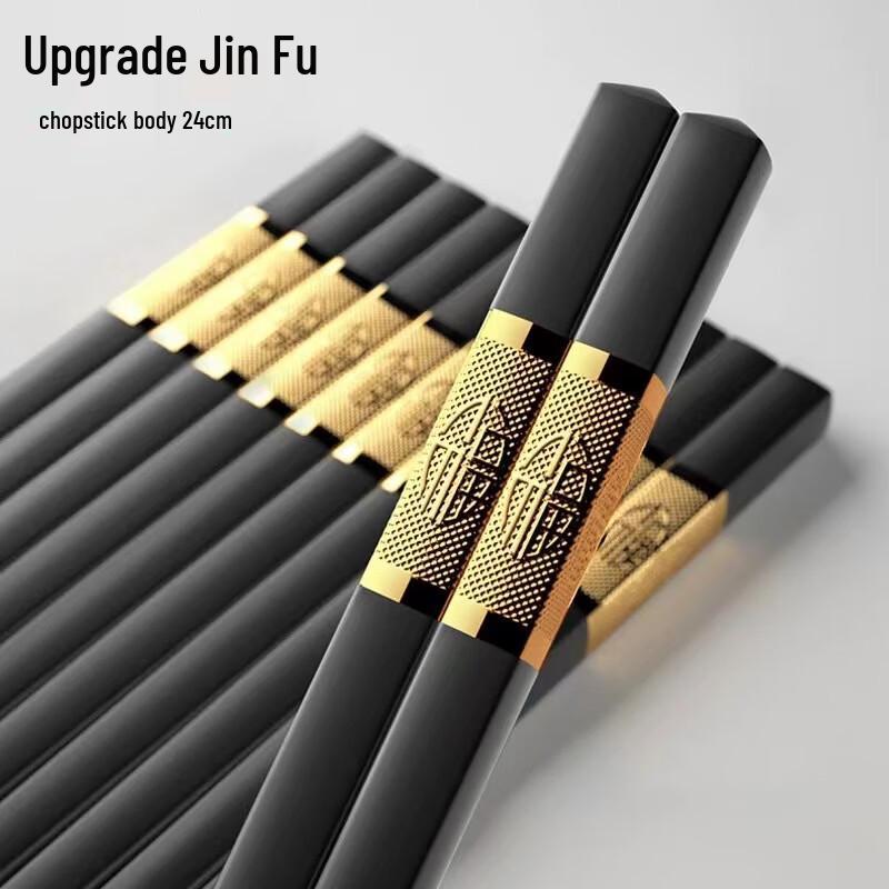 Jingzhou Black Alloy Non-slip Sterilizable Chopsticks