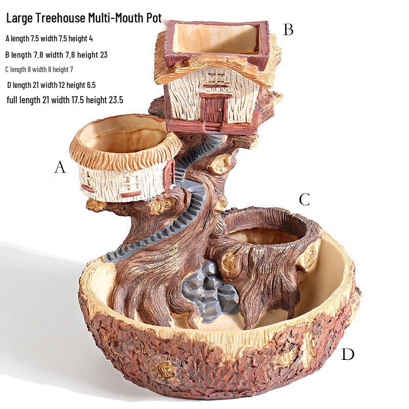Extra-Large Hanging Succulent Pot: Multi-Diameter Micro-Landscape Decoration