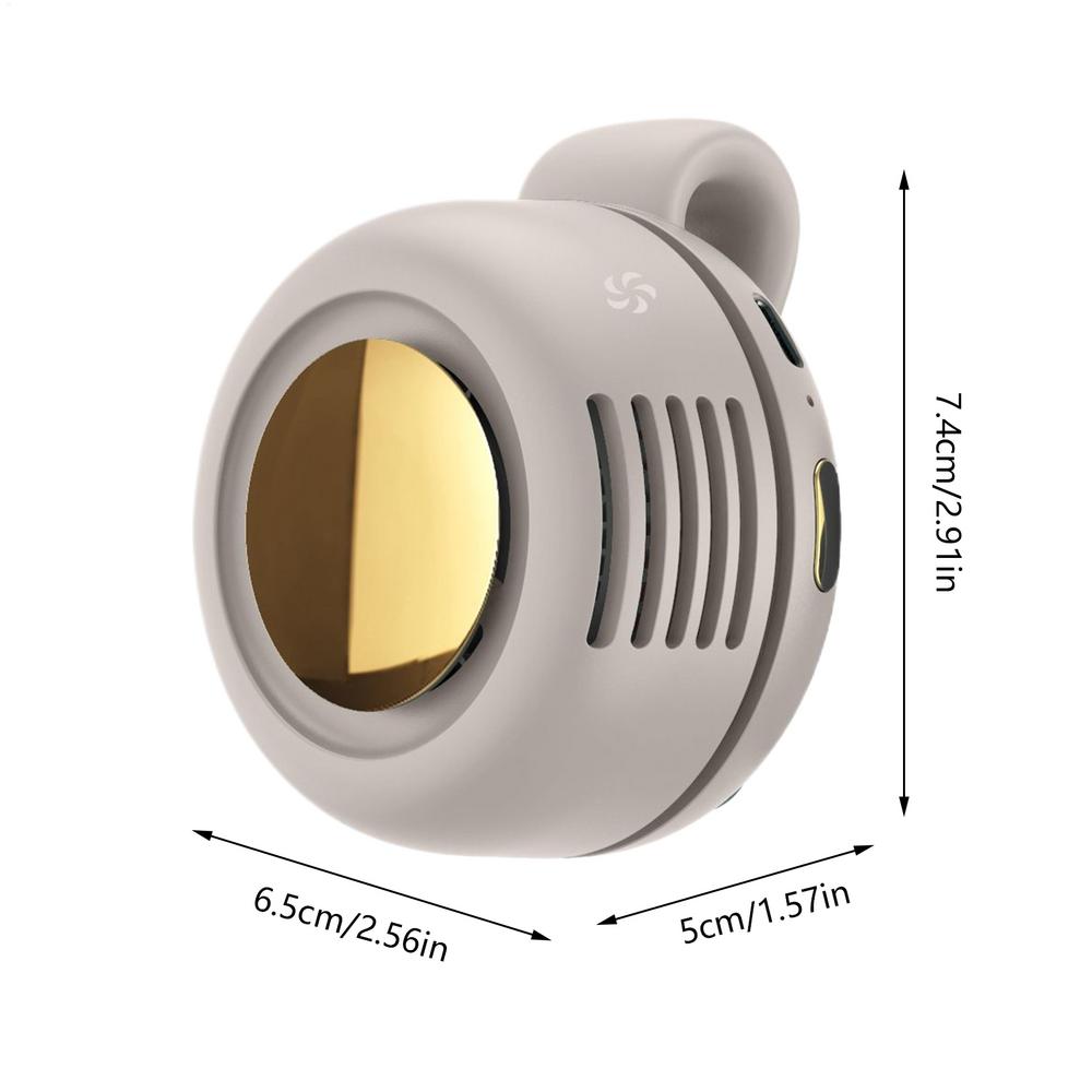 

Small Waist Fan with Clip Quiet 3 Speeds Adjustable Wearable Rechargeable Air Cooler Cool Gadgets for Travel Outdoor Camping белый