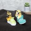 1 Set (2 Pieces) Dog Miniature Figurines | Decorative Showpiece | Gift for Him/Her, Mother's Day, Home, Bedroom