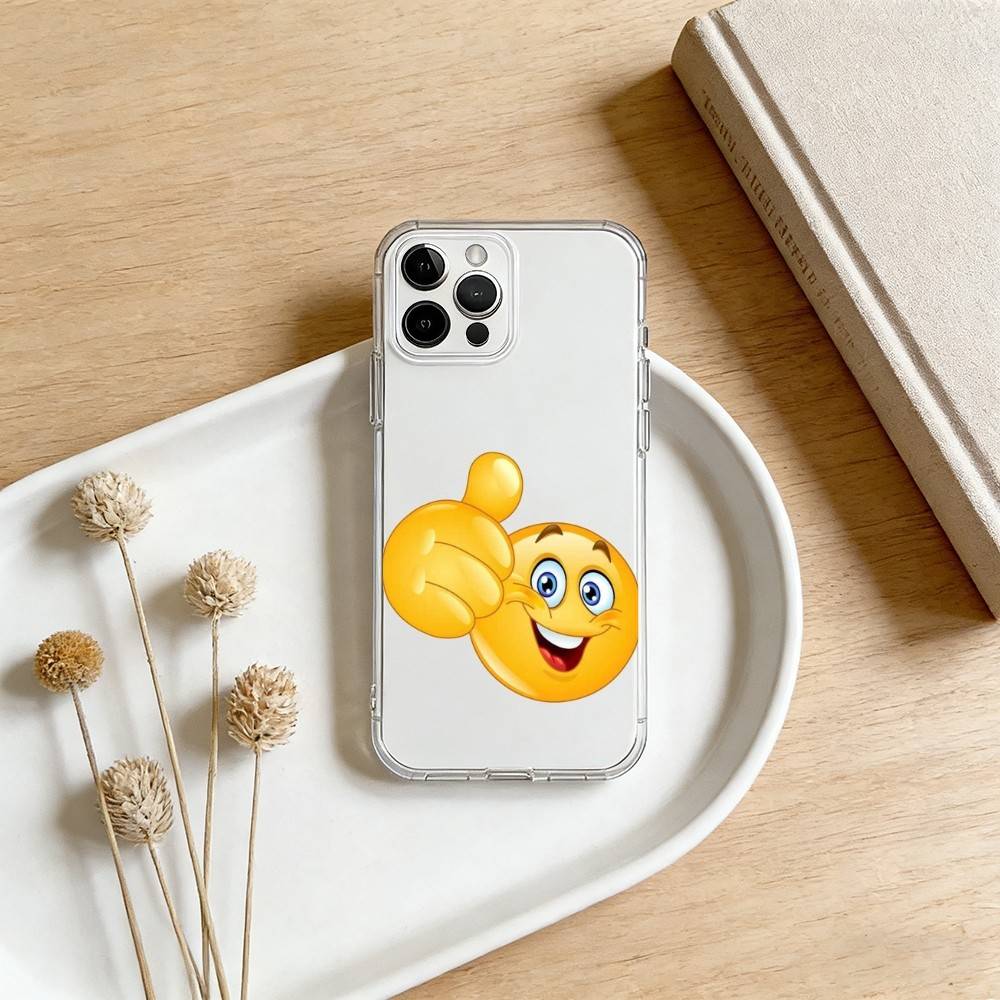 

Чехол для телефона E-Emoticones-ES для iPhone 17 16 15 14 13 12 11 Mini Pro Max Plus Прозрачная крышка iPhone17promax