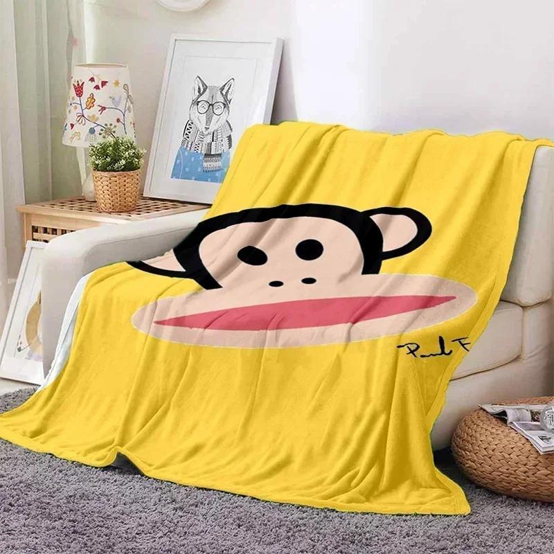 P-Paul Frank Flanell Wohnzimmer, Schlafzimmer, Schlafsofa, Picknick für Kinder, Wärme, Komfort, tragbare Decke, Geburtstagsgeschenk r2
