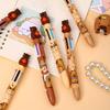 Back To School Season 36pcs Coffee Kapibala Style Six-color Ballpoint Pen Cute Cute Multi-color Hand-door Pen Color Marking Pen Stationery