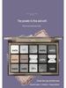 Kappel Dark Knight 15-Color Smoky Eyeshadow Palette - Deep Black & Gray for Bold European & American Makeup