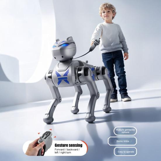 Programmable Robot Dog Remote Control Toy, Voice Smart Electric Interactive RC Mechanical Puppy for Toddlers Boys Girls Kids Toy