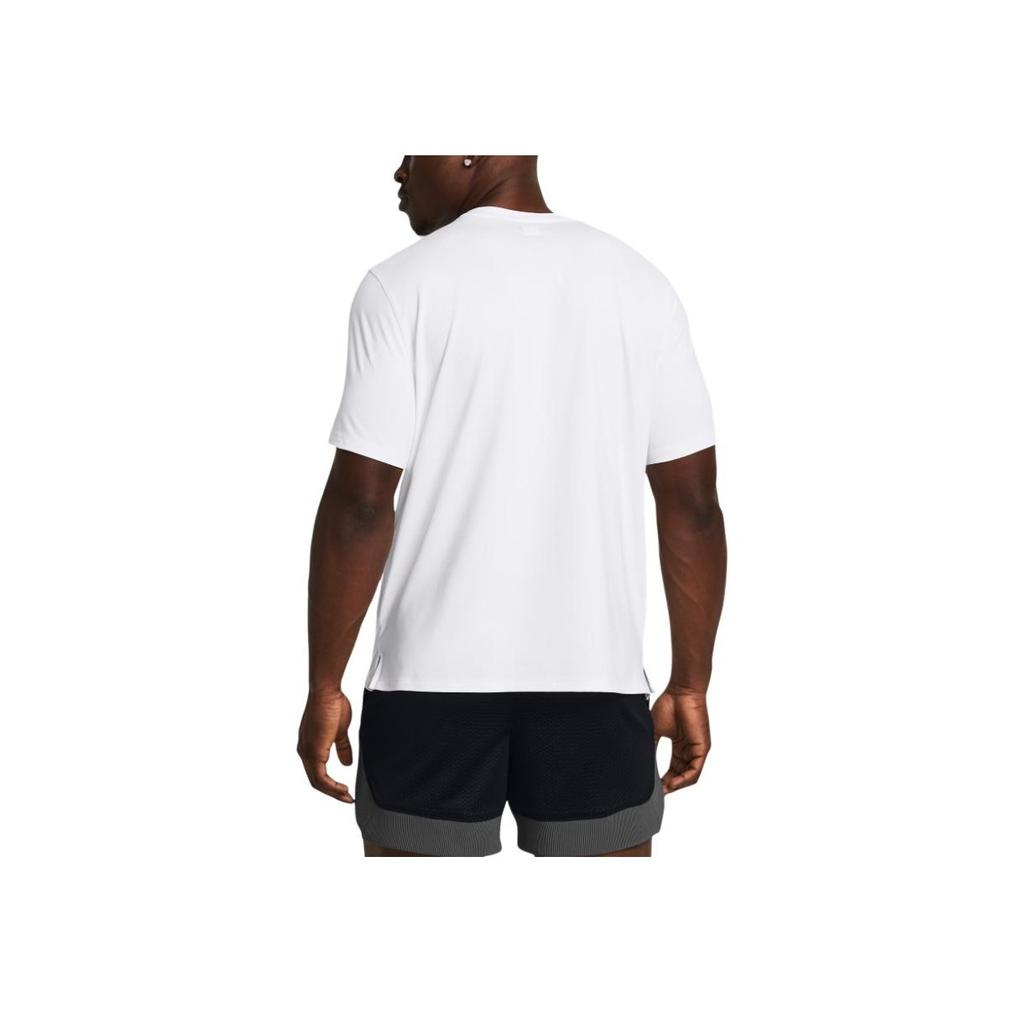 Under Armour Meridian Soft Comfortable Crew Neck Short Sleeve T-Shirt Men Tops White 1386973-100