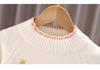 2025 Girls' Stylish Butterfly Knit Sweater - Warm Woolen Autumn/Winter Knitwear for Medium/Large Children