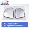 2 Pièces Verre de Rétroviseur Latéral Chauffant Côté Conducteur Gauche & Côté Passager Droit avec Plaque de Support Pour Nissan Micra & Renault Captur Clio Zoe