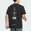 Adidas X National Geographic Graphic Print Outdoor Sports Short Sleeve T-Shirt Men Tops Black IS9515