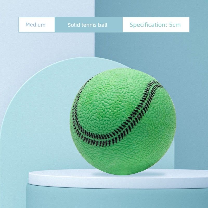 

Dog Toy Bite-Resistant Ball Molar Relieving Stuffy Handy Gadget Puppy Border Collie Bichon Golden Retriever Small Size Dogs Puppies Pets Supplies Solid Softball [No Sound Super Bite]]