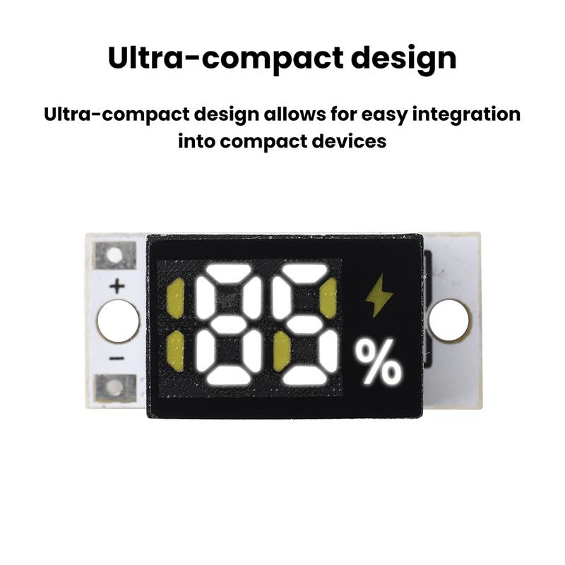 3-17V 1/2/3/4S Lithium Battery Power Meter Display Module Series Connected Battery Percentage Capacity Monitor Indicator Board