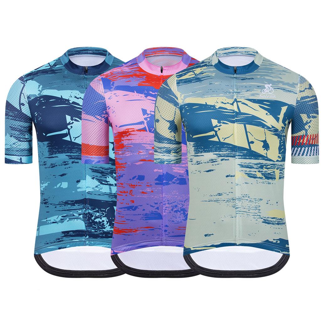 2026 Trend Cycling Jersey Summer Set Men Breathable Bicycle Cycling Clothing Short Sleeve Mountain Bike Jersey Sportswear Suit