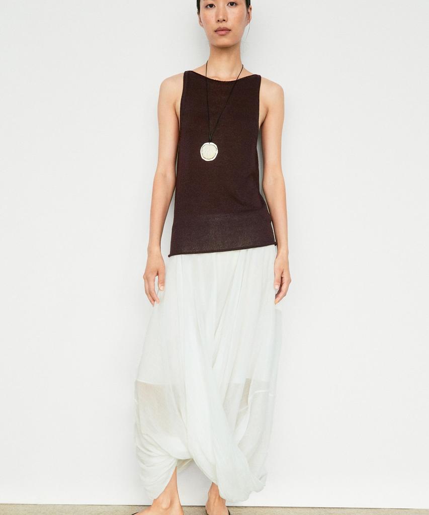 Masimodutti Fine Knit Halterneck Top