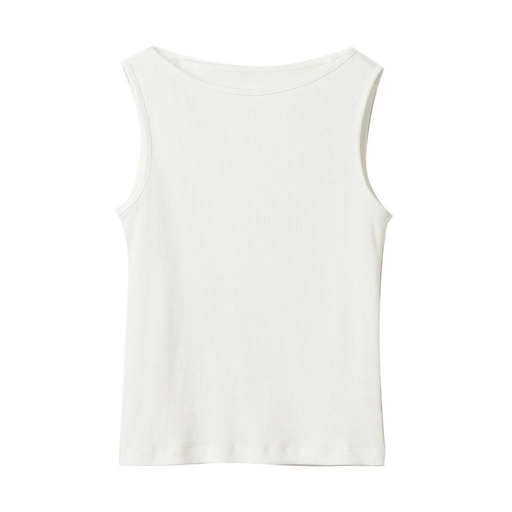 Summer Fashion Women's One-Shoulder Ribbed Sleeveless Top