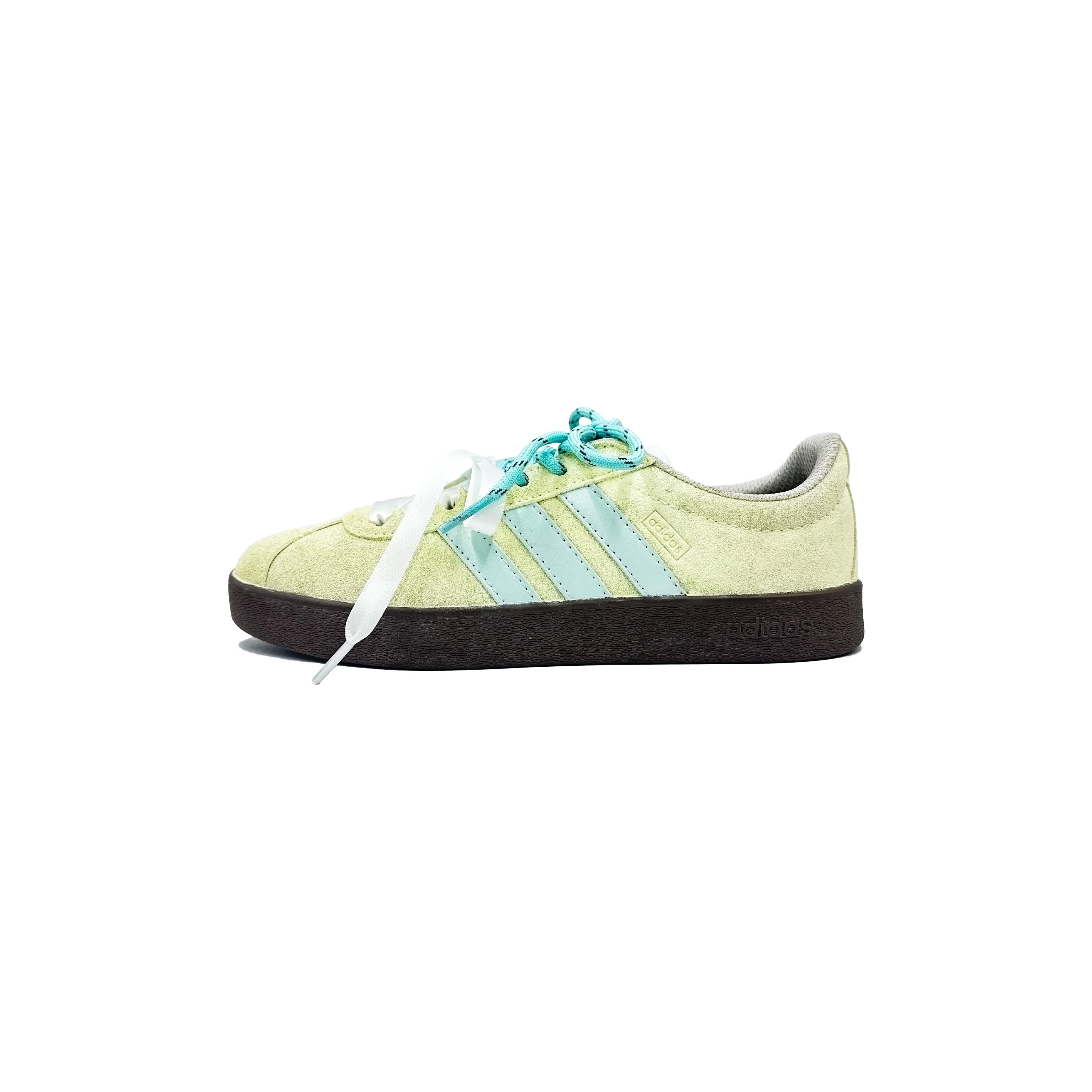 

Adidas Neo VL Court Lifestyle Skateboard Shoes Unisex Low top Yellow/Cyan HQ1802(Team653-) 35⅔