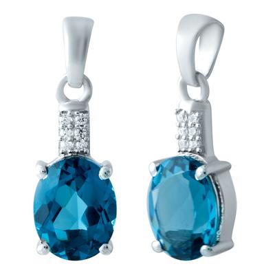 Silberanhänger mit Topas London Blue 2.334ct (1911259)