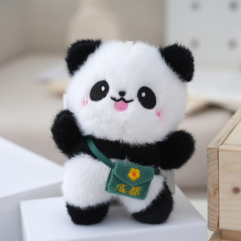 Chengdu Cute Panda Plush Keyring Soft And Fluffy Doll For Cute Accessible Collectibles