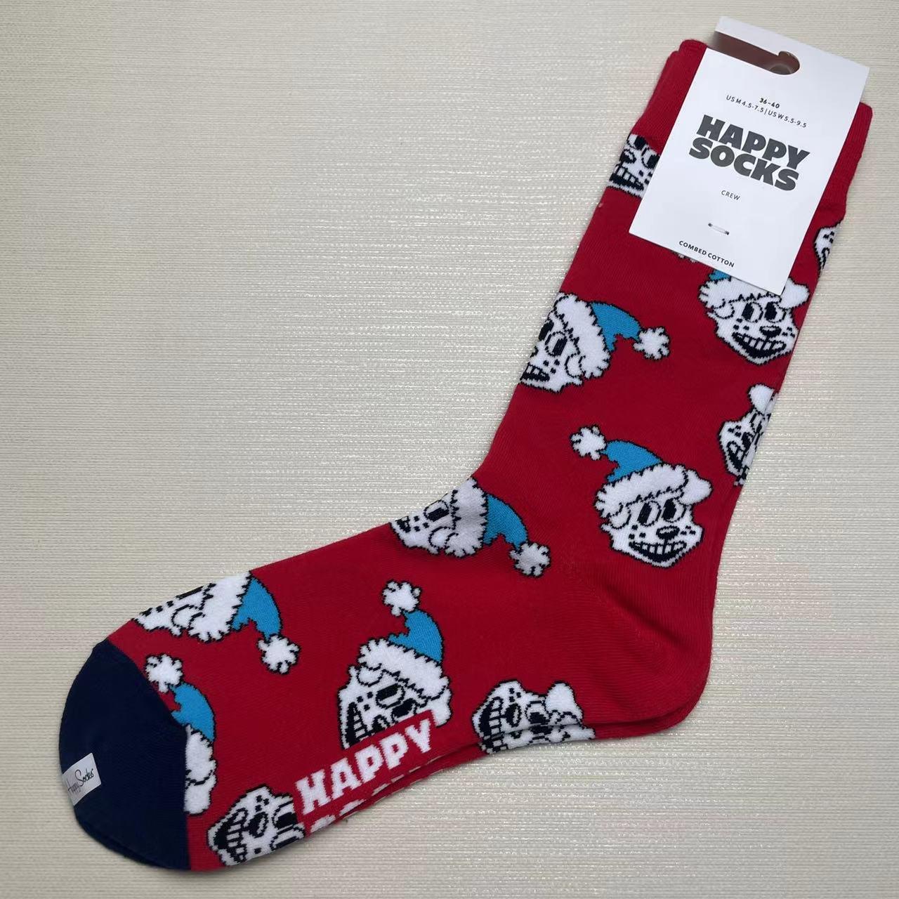 

HappySocks Women s Trendy Colorful Mid-Calf Socks - Spring, Autumn, and Christmas Styles Size 36-40
