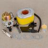 Carburetor with Air Oil Filter Spark Plug Gasket Hose Bracket Spacer Plate Kit Fit for Scheppach HP1100S HP2000S Vibrating Plate