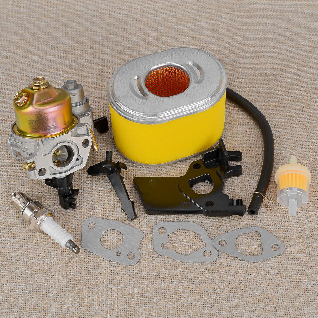 Carburetor with Air Oil Filter Spark Plug Gasket Hose Bracket Spacer Plate Kit Fit for Scheppach HP1100S HP2000S Vibrating Plate