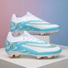 Youth Soccer Cleats Grass Fields Kids Training Shoes With Rubber Outsole TPU Studs