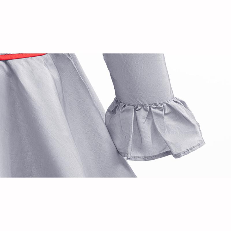 Kids Joker Cosplay Costume Horror Puff Sleeve Tulle Collar Pants Halloween Christmas
