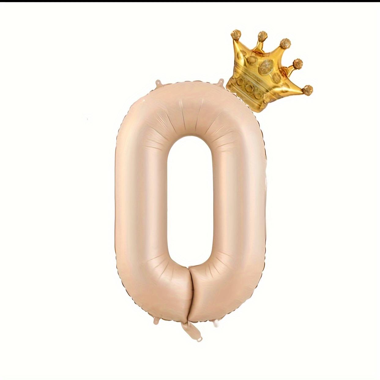 

1 набор воздушных шаров «Цифровая корона» для украшения вечеринки, 40-дюймовые большие гелиевые шары из алюминиевой фольги для дней рождения, Нового года и праздничных мероприятий