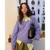 2026 Autumn Korean Designer V-neck Knit Sweater - Simple, High-Quality Long Sleeve
