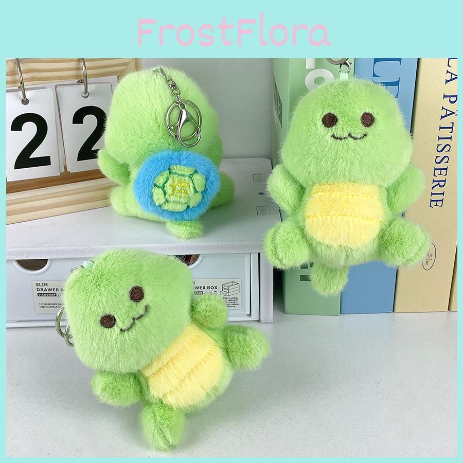 Cute Plush Turtle Bag Charm Unique Rotating Shell Key Holder Perfect For Children