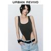 UR Women's Slim-Fit Ribbed Sleeveless Bodysuit