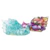 Resin Crystal Dragon Head Figurine With Natural Waterstone For Home Office Decor