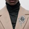 Three-dimensional Rose Brooch