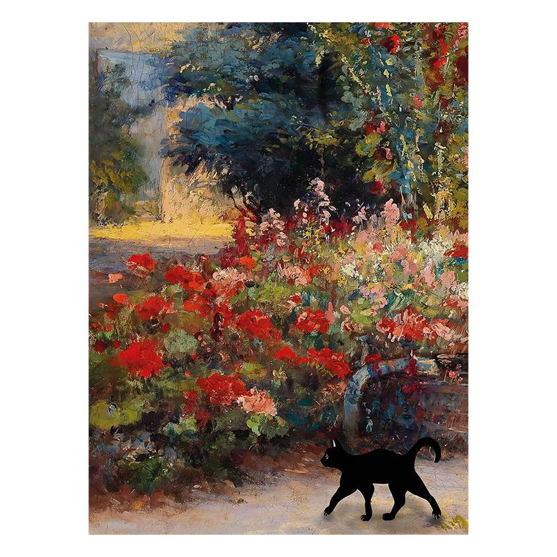 Van Gogh Black Cat Sunflowers Funny Art Matisse Monet Canvas Painting Posters And Prints Wall Pictures For Living Room Decor