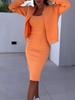Hot Selling Autumn Winter New Style Strappy Dress Outerwear Top Set Women's Clothing