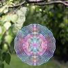 10 Inch Colorful Metal Wind Spinner with 360 Degree Rotation for Garden Balcony Patio Decor Vibrant Outdoor Hanging Ornament In Multi Colors