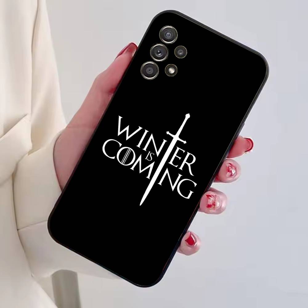 Game of T-Thrones cool Phone Case Black Silicone Soft For Samsung S25,S24,S21,S22,S23,S30,Ultra,S20,Plus,Fe,Lite